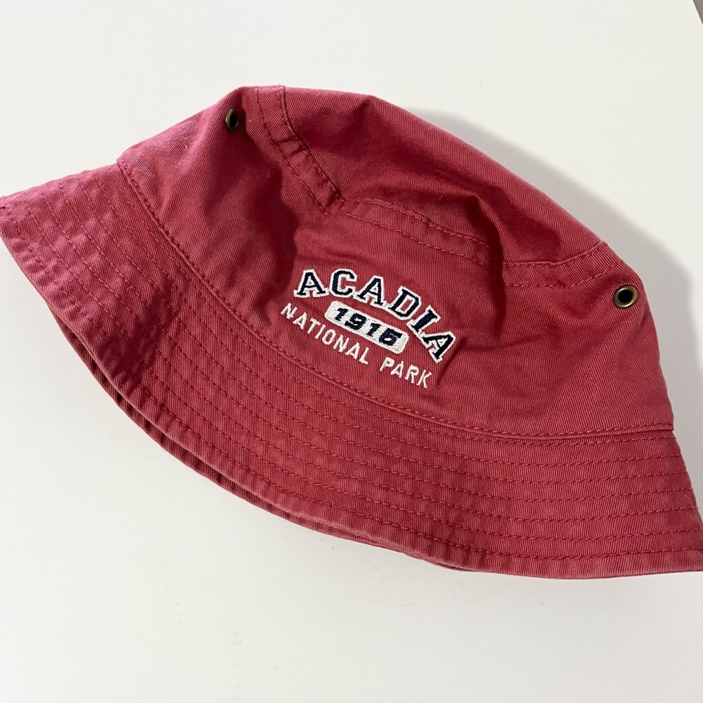 Acadia Red Bucket Hat